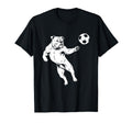 Bulldog Playing Soccer Funny Dog Lover T-Shirt - Unique Graphic for Adults - T-Shirt, Sweatshirt, Hoodie