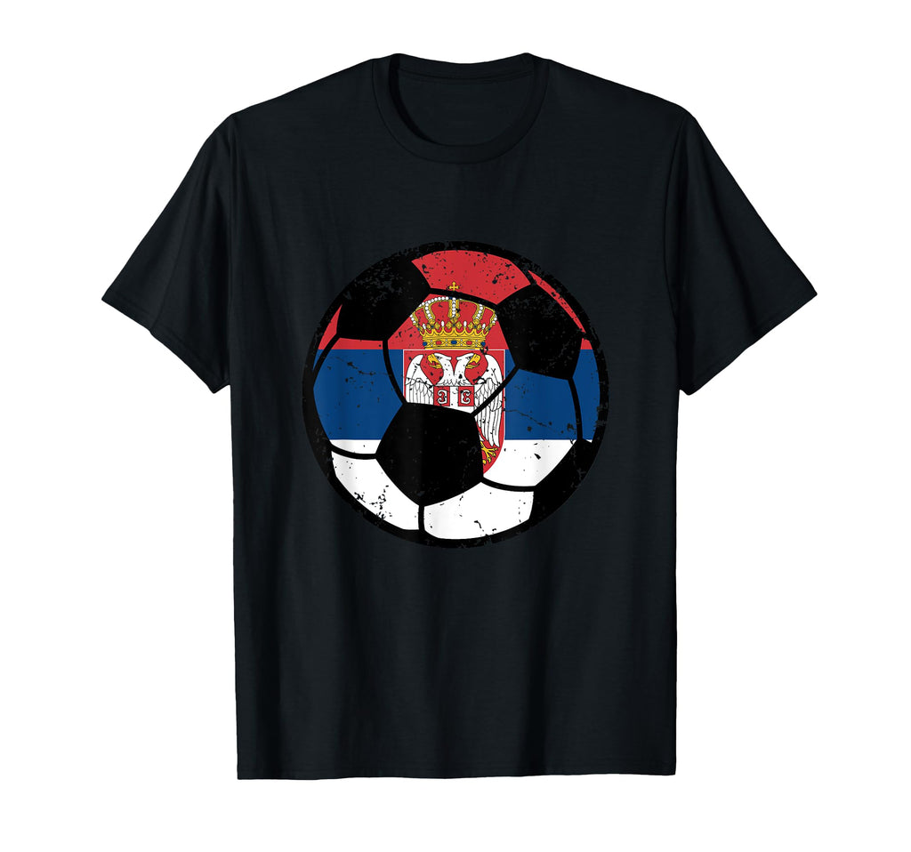 Serbia Flag Soccer Fans Football Lovers T-Shirt - Trendy Graphic Unisex - T-Shirt, Sweatshirt, Hoodie