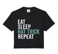 Eat Sleep Hat Trick Repeat Soccer Sweatshirt - Novelty Apparel Unisex - T-Shirt, Sweatshirt, Hoodie