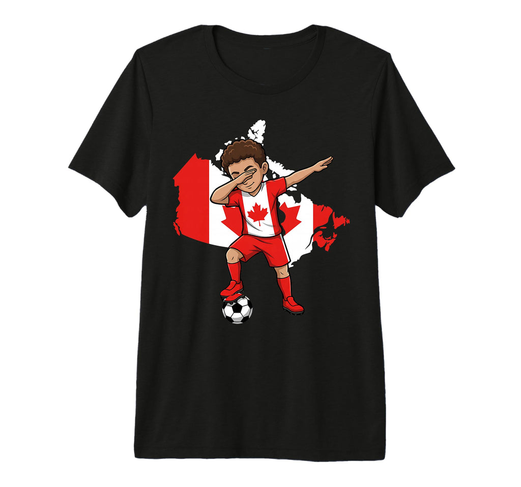 Canada Soccer Dab Flag Football Tri T-Shirt - Fun Novelty Design Unisex - T-Shirt, Sweatshirt, Hoodie