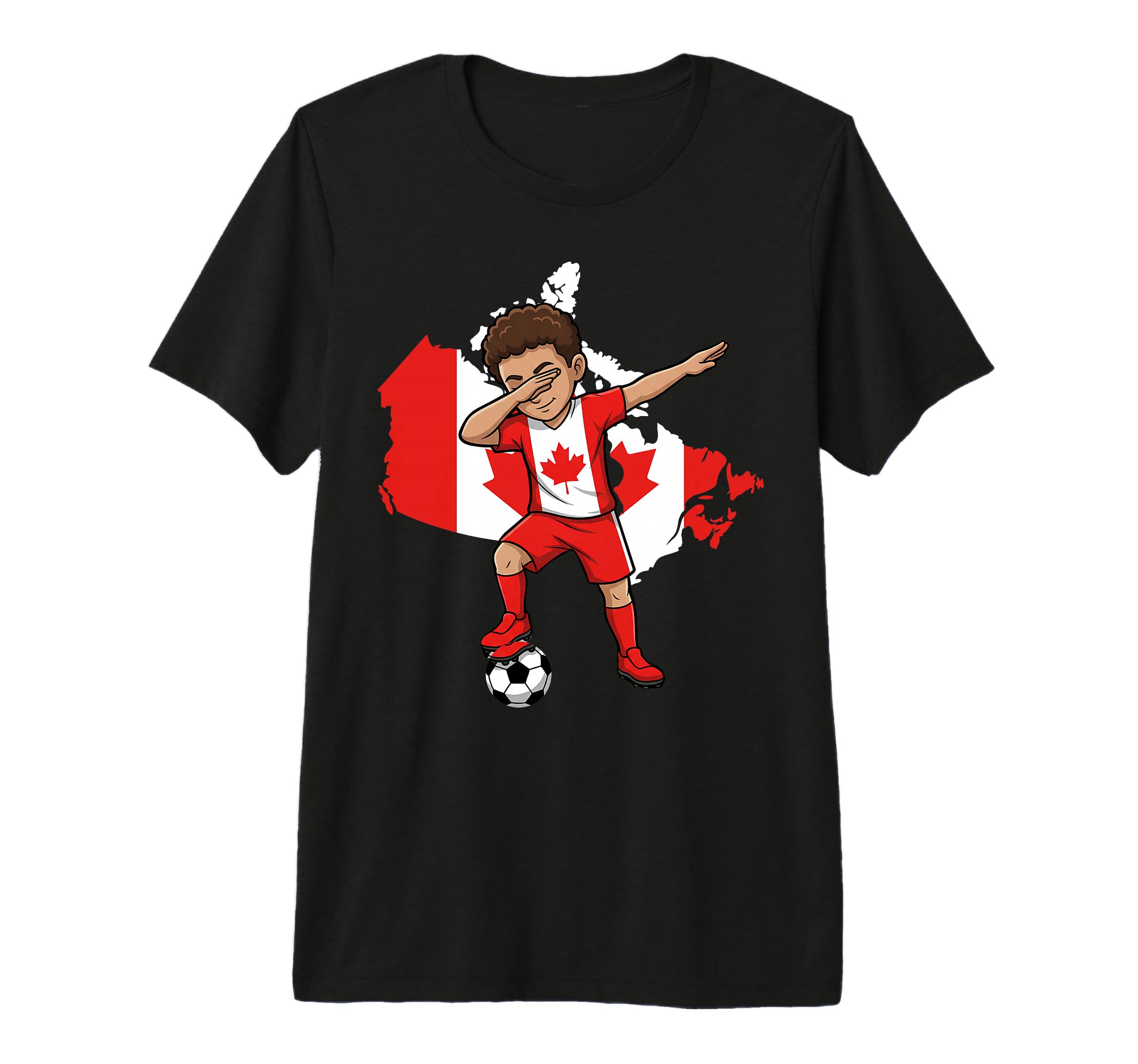 Canada Soccer Dab Flag Football Tri T-Shirt - Fun Novelty Design Unisex - T-Shirt, Sweatshirt, Hoodie