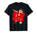 Dabbing Soccer Tunisia Jersey T-Shirt - Novelty Apparel for Adults - T-Shirt, Sweatshirt, Hoodie