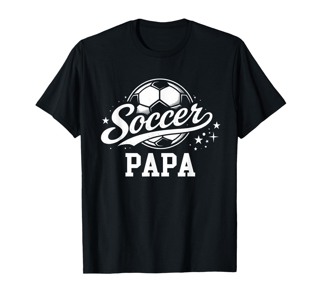 Soccer Papa Soccer Ball Dad Daddy T-Shirt - Graphic Print Men Women - T-Shirt, Sweatshirt, Hoodie