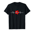 Heartbeat Soccer Soccer T-Shirt - Casual Everyday Wear for Adults - T-Shirt, Sweatshirt, Hoodie