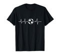 I Love Soccer Soccer Heartbeat T-Shirt - Fun Novelty Design Unisex - T-Shirt, Sweatshirt, Hoodie