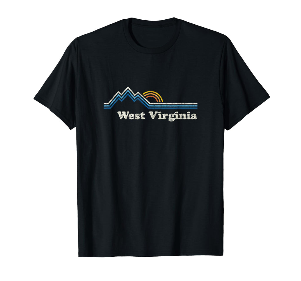 West Virginia Wv Sunrise Mountains T-Shirt - Graphic Print Unisex - T-Shirt, Sweatshirt, Hoodie