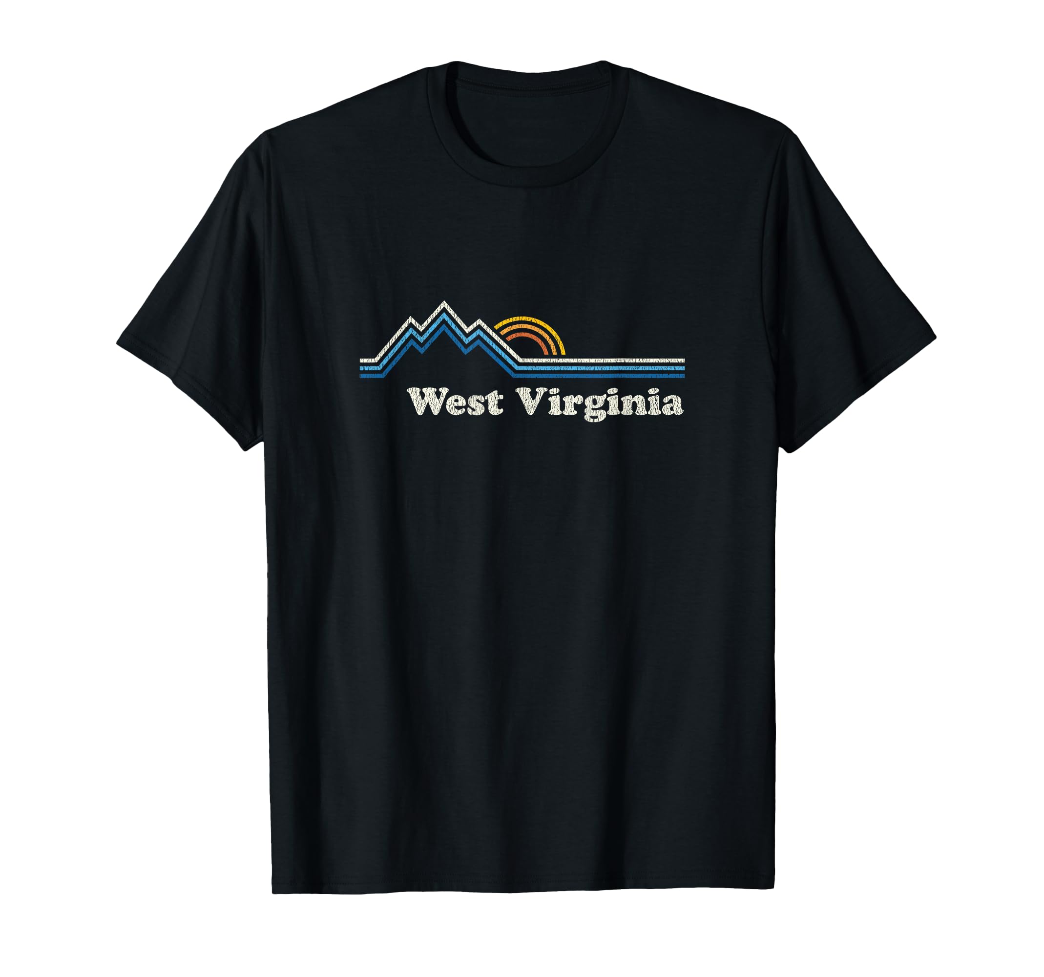 West Virginia Wv Sunrise Mountains T-Shirt - Graphic Print Unisex - T-Shirt, Sweatshirt, Hoodie