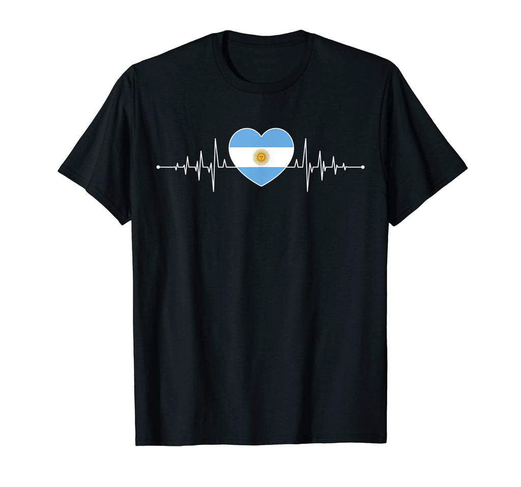Argentina Heartbeat Argentinian T-Shirt - Casual Everyday Wear Men Women - T-Shirt, Sweatshirt, Hoodie