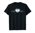Argentina Heartbeat Argentinian T-Shirt - Casual Everyday Wear Men Women - T-Shirt, Sweatshirt, Hoodie