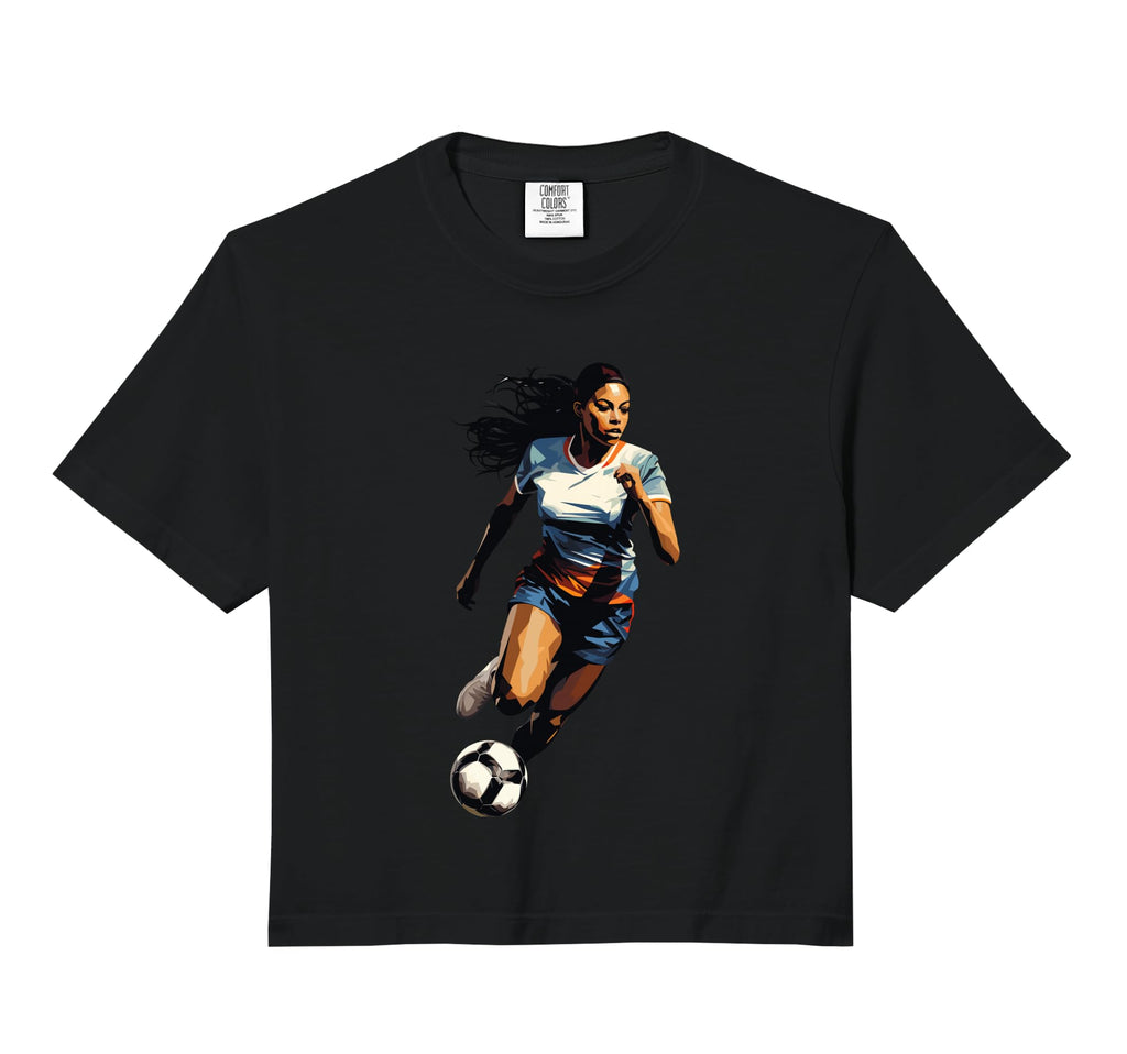 Soccer Teen Illustration Comfort Colors Sweatshirt - Graphic Print Unisex - T-Shirt, Sweatshirt, Hoodie