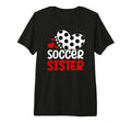 Soccer Sister Heart Soccer Players Sister T-Shirt - Novelty Apparel Unisex - T-Shirt, Sweatshirt, Hoodie