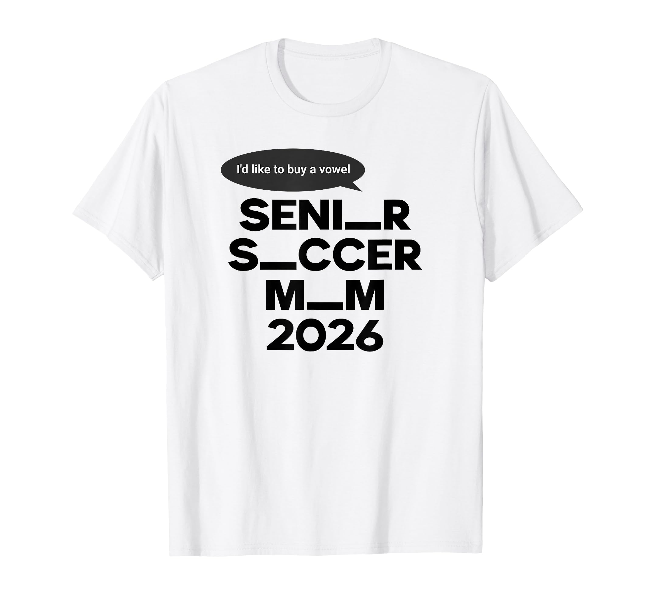 Funny Soccer Senior Mom 2026 T-Shirt - Minimalist Print Men Women - T-Shirt, Sweatshirt, Hoodie