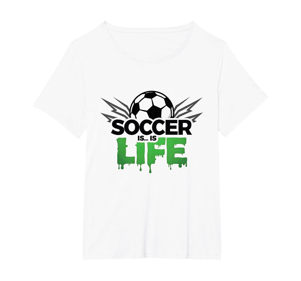 Soccer Is Life Passionate Fan Sports T-Shirt - Minimalist Print Unisex - T-Shirt, Sweatshirt, Hoodie