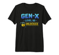 Gen X Level 60 Unlocked Gamer Birthday T-Shirt - Trendy Graphic for Adults - T-Shirt, Sweatshirt, Hoodie