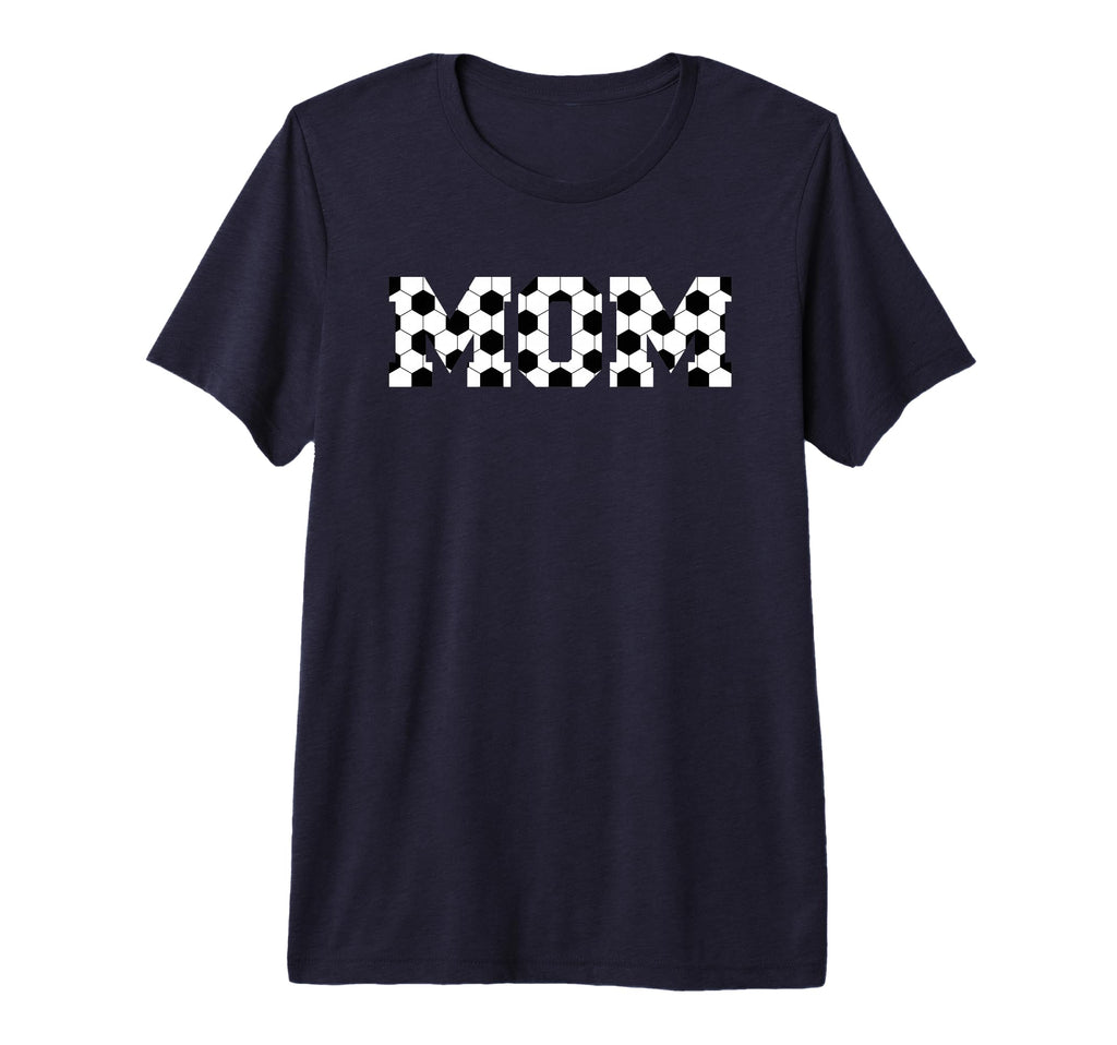 Womens Soccer Mom Spellout Tri Blend T-Shirt - Unique Graphic for Adults - T-Shirt, Sweatshirt, Hoodie