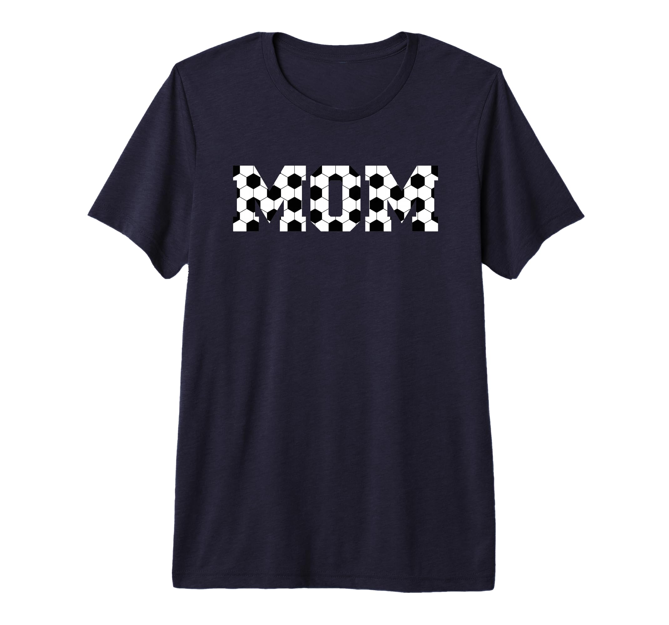 Womens Soccer Mom Spellout Tri Blend T-Shirt - Novelty Apparel for Adults - T-Shirt, Sweatshirt, Hoodie