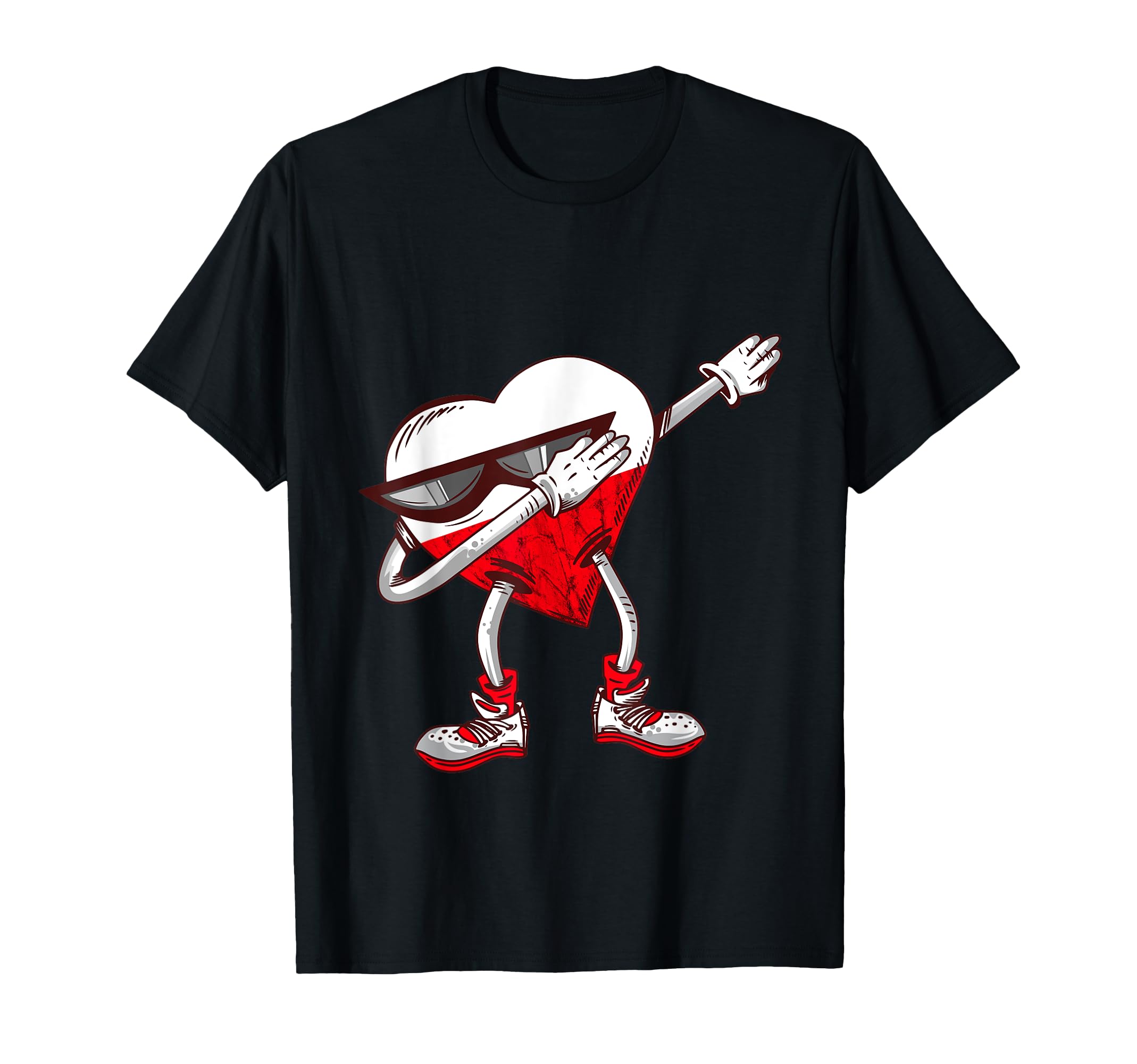Poland Heart Dance Polish Soccer T-Shirt - Fun Novelty Design for Adults - T-Shirt, Sweatshirt, Hoodie