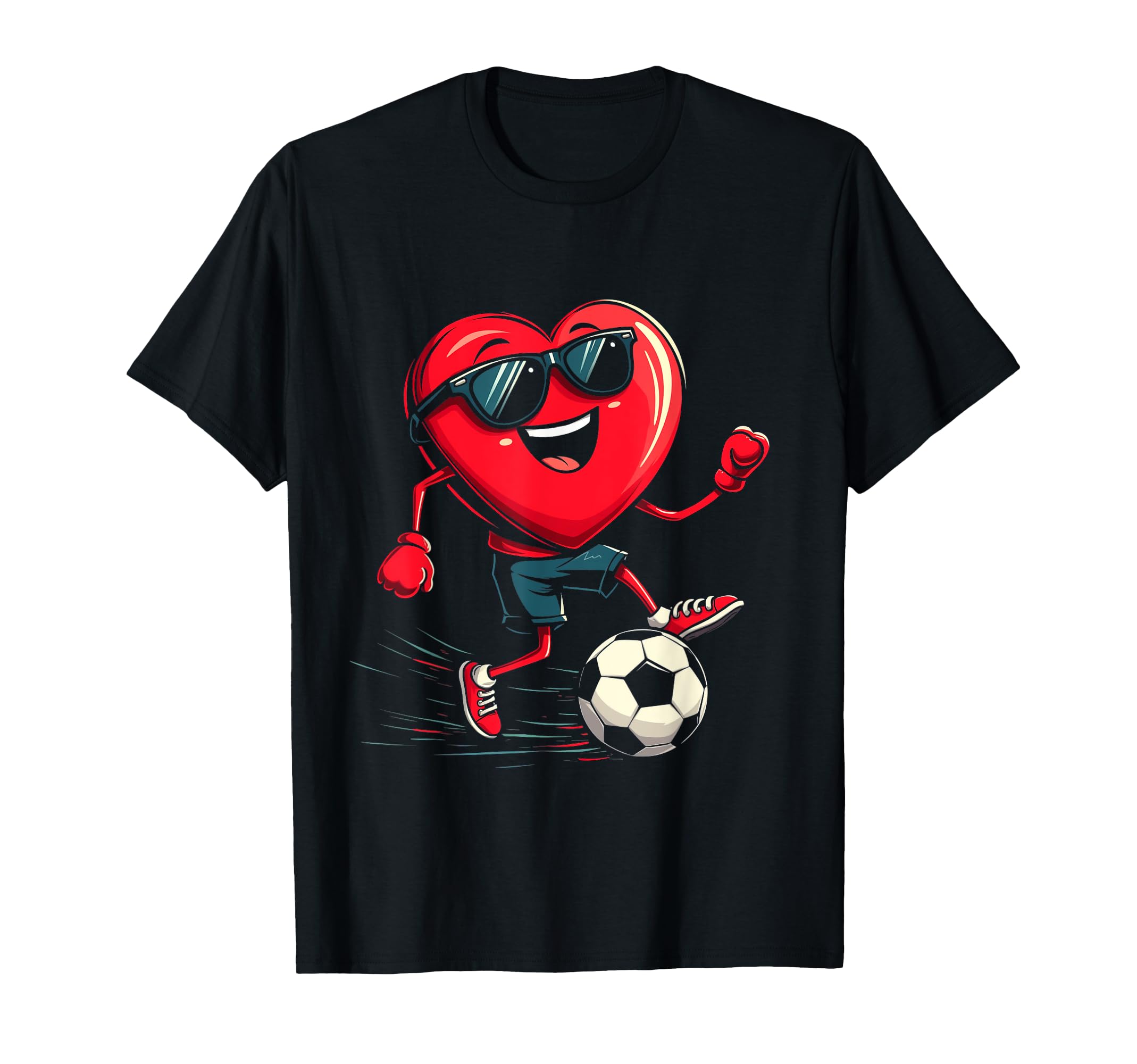 Heart Soccer Gift Hoodie - Custom Art Print for Adults - T-Shirt, Sweatshirt, Hoodie