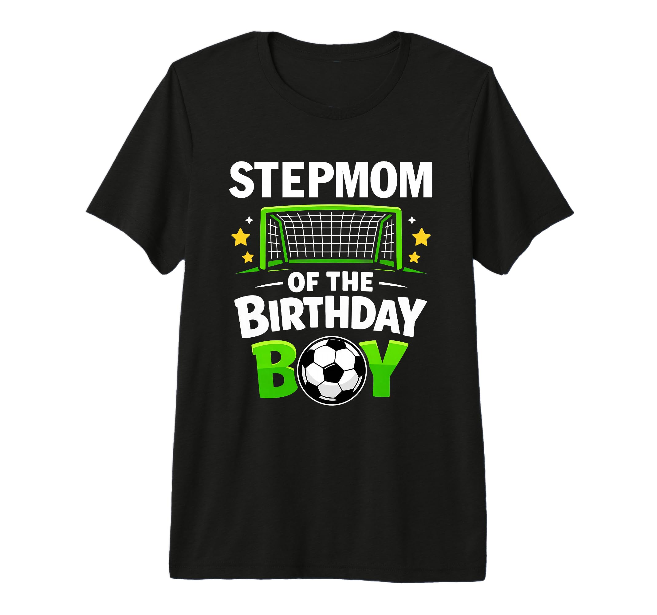 Stepmom Birthday Soccer Ball Family T-Shirt - Custom Art Print for Adults - T-Shirt, Sweatshirt, Hoodie
