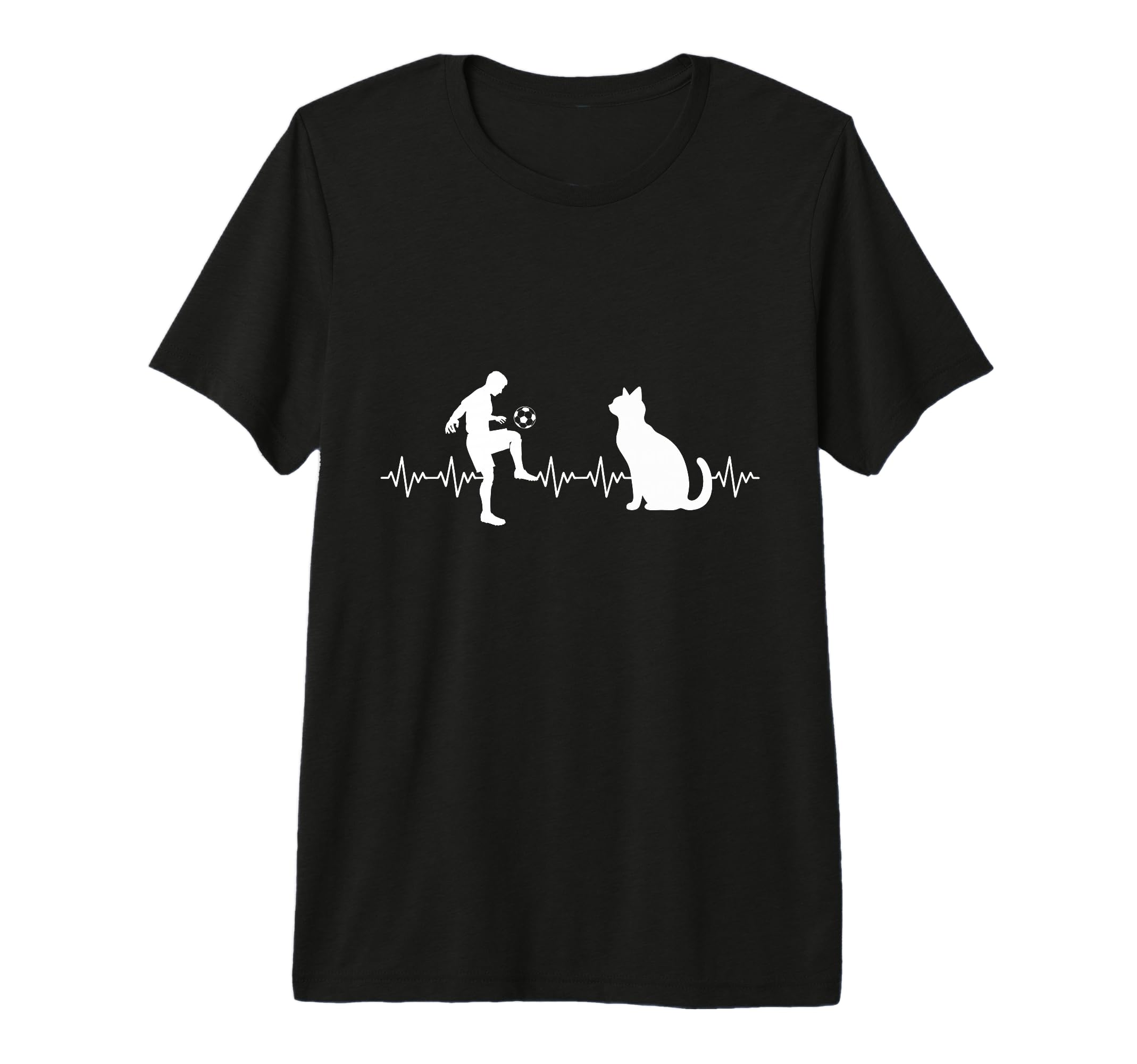 Cat Lover Soccer Player Coach Cat T-Shirt - Unique Graphic for Adults - T-Shirt, Sweatshirt, Hoodie