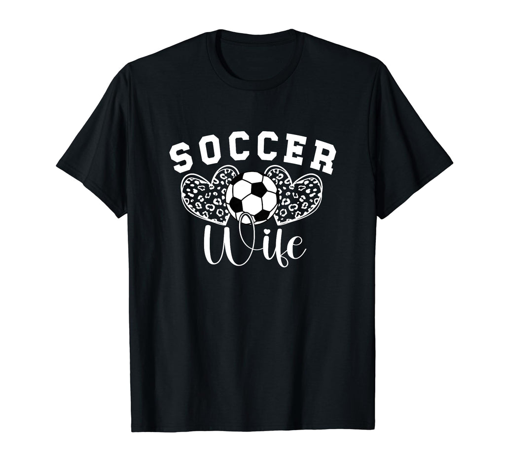 Soccer Coach Wife Hearts Wife Soccer T-Shirt - Fun Novelty Design Unisex - T-Shirt, Sweatshirt, Hoodie