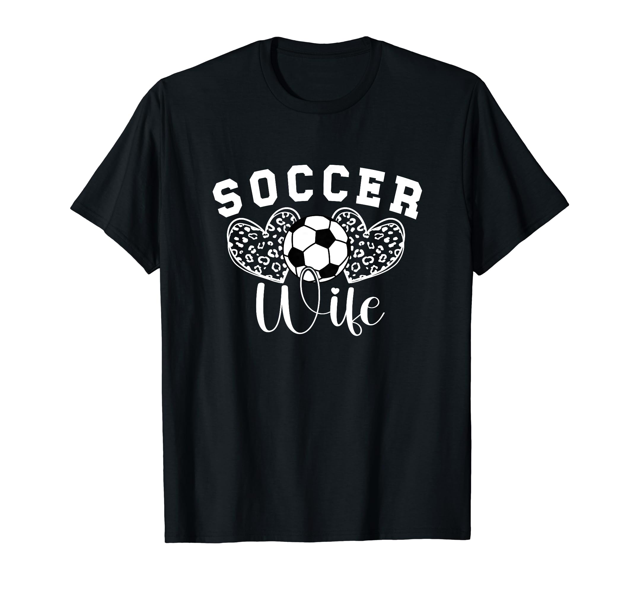 Soccer Coach Wife Hearts Wife Soccer T-Shirt - Fun Novelty Design Unisex - T-Shirt, Sweatshirt, Hoodie