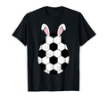 Funny Soccer Ball Bunny Ears Eggs Easter T-Shirt - Graphic Print Men Women - T-Shirt, Sweatshirt, Hoodie