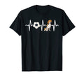 Soccer Beagle Heartbeat Dog Lover T-Shirt - Trendy Graphic Unisex - T-Shirt, Sweatshirt, Hoodie