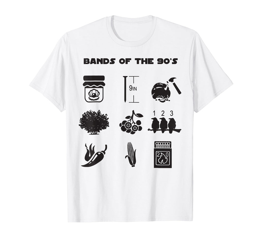 Funny Bands 90S T-Shirt - Graphic Print for Adults - T-Shirt, Sweatshirt, Hoodie