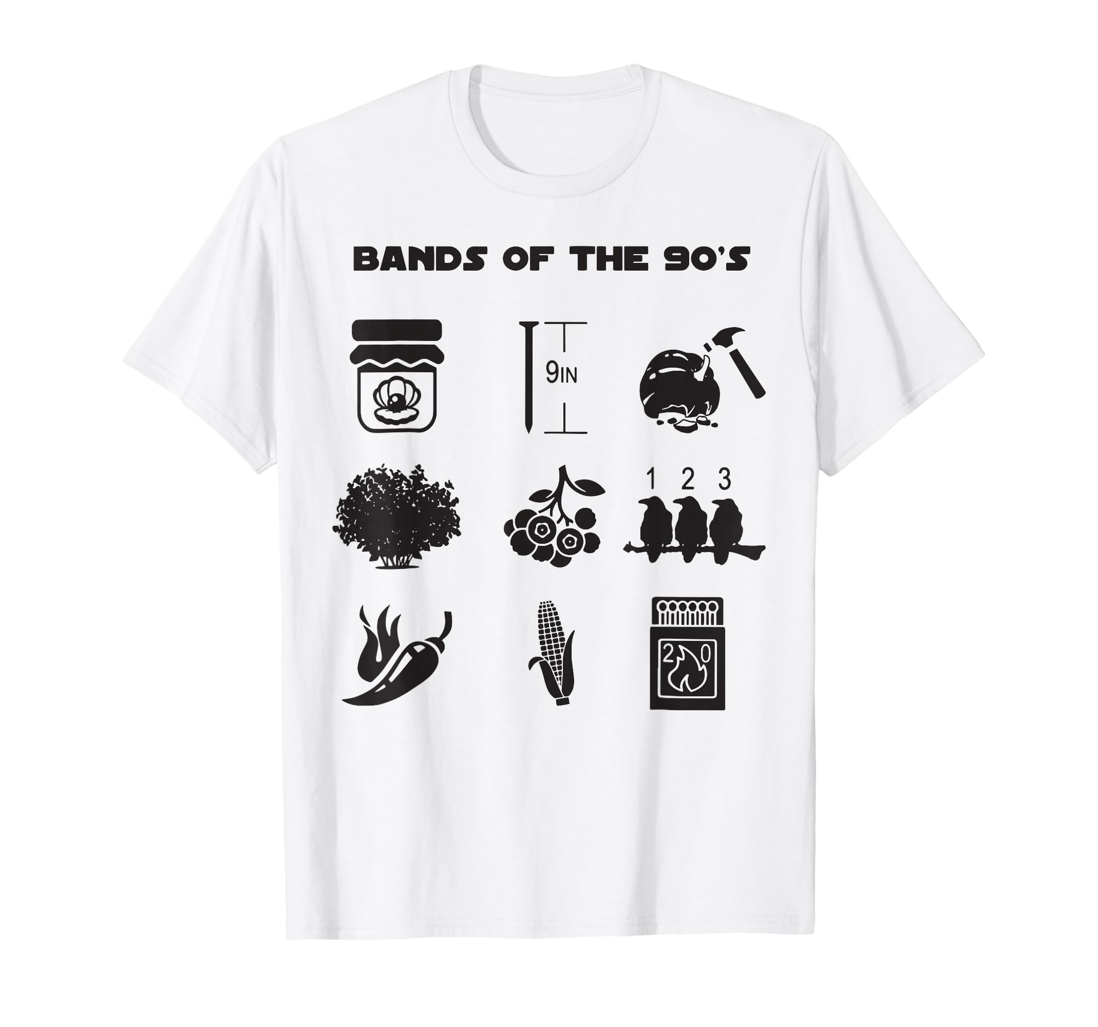 Funny Bands 90S T-Shirt - Graphic Print for Adults - T-Shirt, Sweatshirt, Hoodie