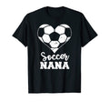 Soccer Nana Heart Funny Soccer T-Shirt - Graphic Print Unisex - T-Shirt, Sweatshirt, Hoodie