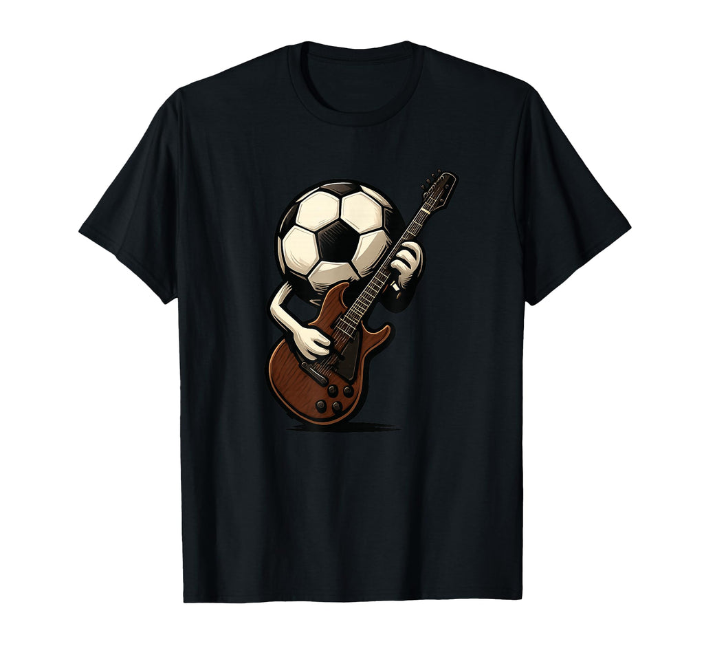 Awesome Soccer Guitar Rocking T-Shirt - Custom Art Print Men Women - T-Shirt, Sweatshirt, Hoodie
