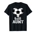 Ball Aunt Heart Funny Soccer Aunt T-Shirt - Fun Novelty Design for Adults - T-Shirt, Sweatshirt, Hoodie