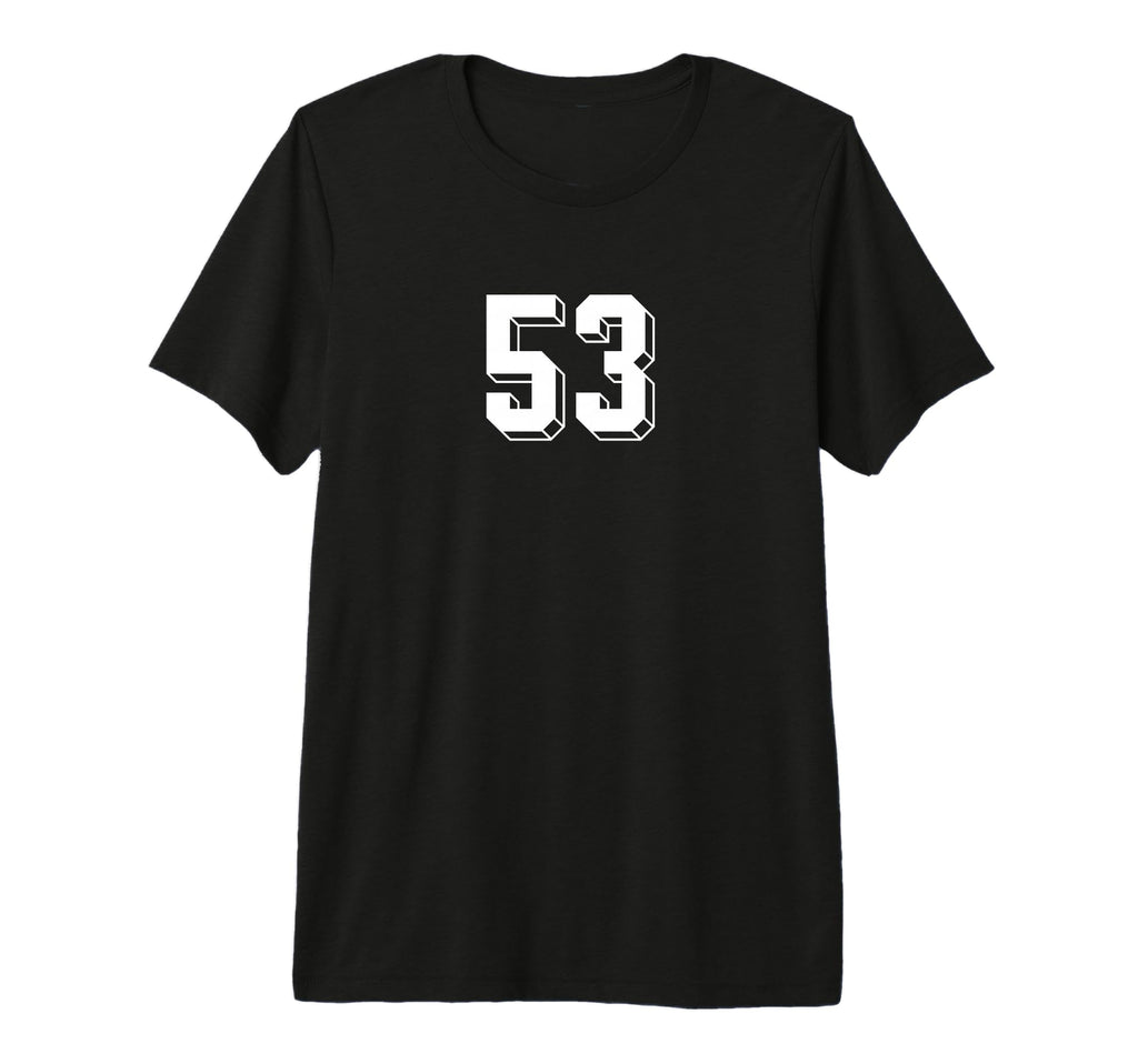 Number 53 80S 90S Soccer Team Jersey T-Shirt - Graphic Print Unisex - T-Shirt, Sweatshirt, Hoodie