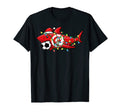 Santa Shark Soccer Football Lights T-Shirt - Custom Art Print Unisex - T-Shirt, Sweatshirt, Hoodie