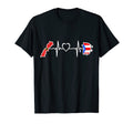 Morocco Peurto Rico Heartbeat Moroccan T-Shirt - Fun Novelty Design Unisex - T-Shirt, Sweatshirt, Hoodie
