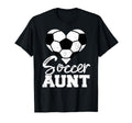 Soccer Aunt Heart Funny Heartfelt Love T-Shirt - Fun Novelty Design Unisex - T-Shirt, Sweatshirt, Hoodie