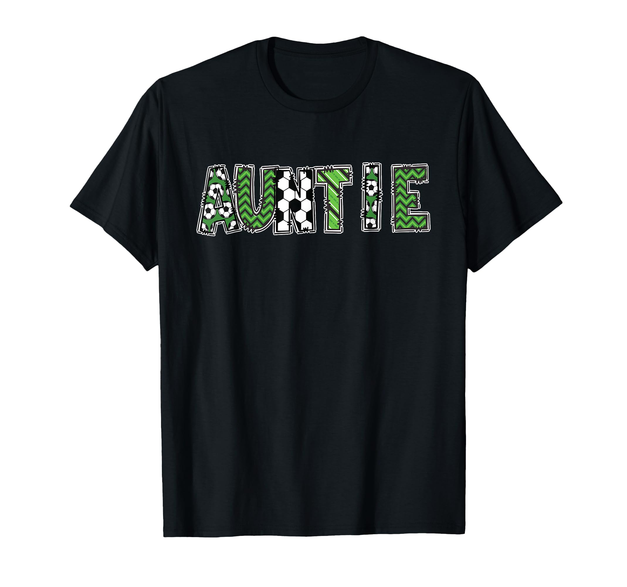 Soccer Aunt Auntie Birthday Party T-Shirt - Custom Art Print for Adults - T-Shirt, Sweatshirt, Hoodie