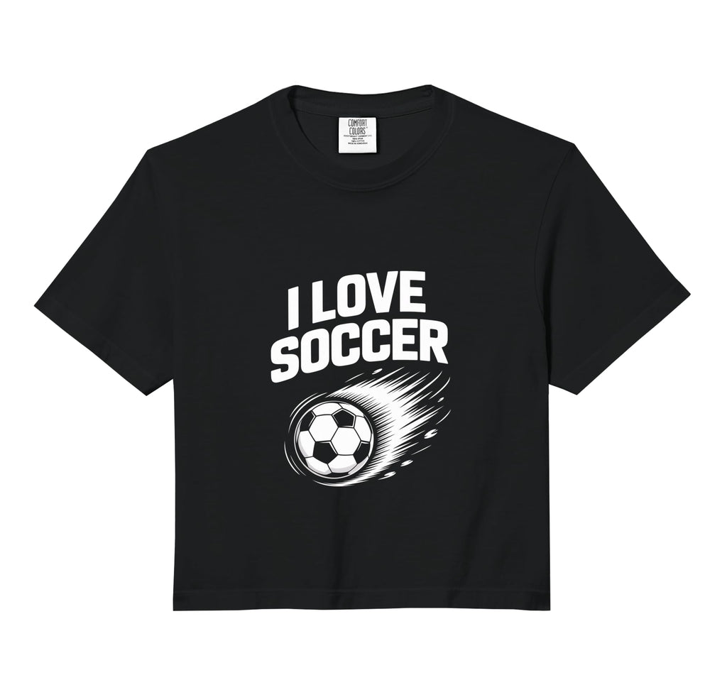 I Love Soccer Enthusiast Sports Passion T-Shirt - Graphic Print Unisex - T-Shirt, Sweatshirt, Hoodie