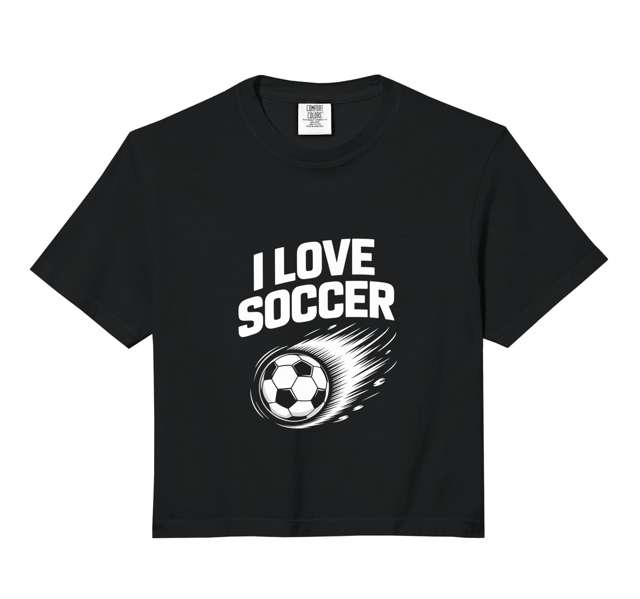 I Love Soccer Enthusiast Sports Passion T-Shirt - Graphic Print Unisex - T-Shirt, Sweatshirt, Hoodie
