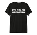 Colorado Soccer White Text Tri Blend T-Shirt - Novelty Apparel Men Women - T-Shirt, Sweatshirt, Hoodie