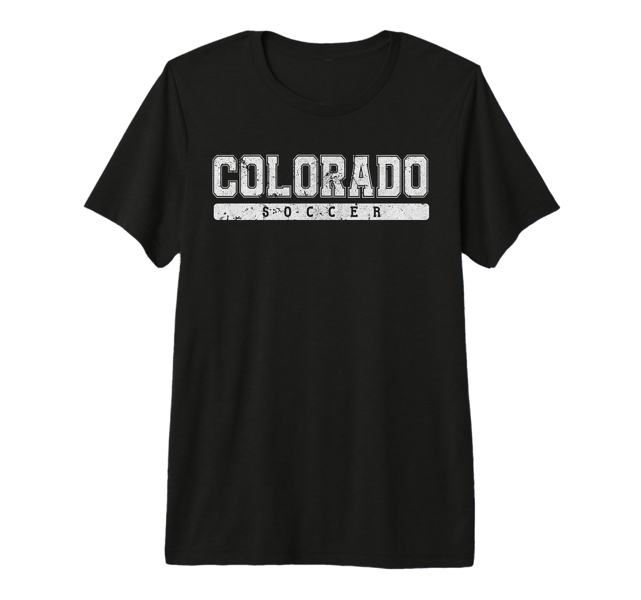 Colorado Soccer White Text Tri Blend T-Shirt - Novelty Apparel Men Women - T-Shirt, Sweatshirt, Hoodie