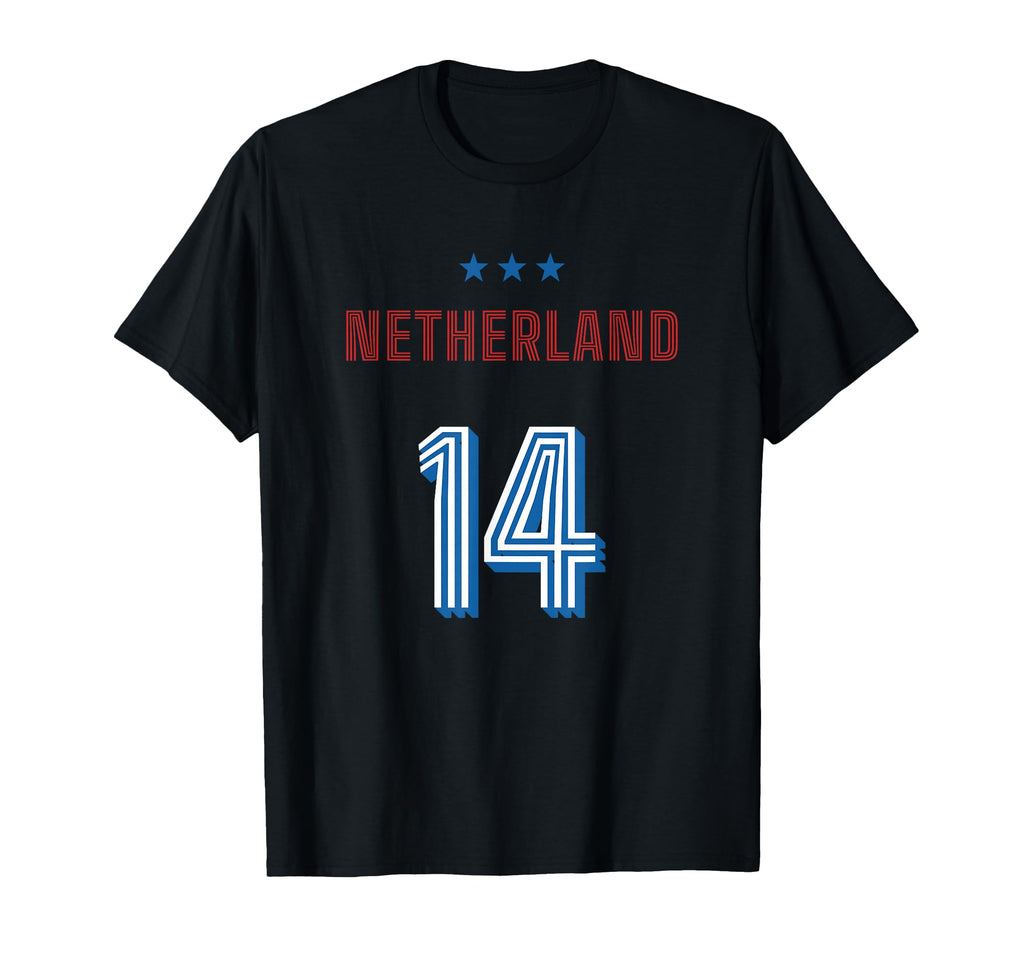 Netherlands Soccer 14 Football Game T-Shirt - Novelty Apparel for Adults - T-Shirt, Sweatshirt, Hoodie