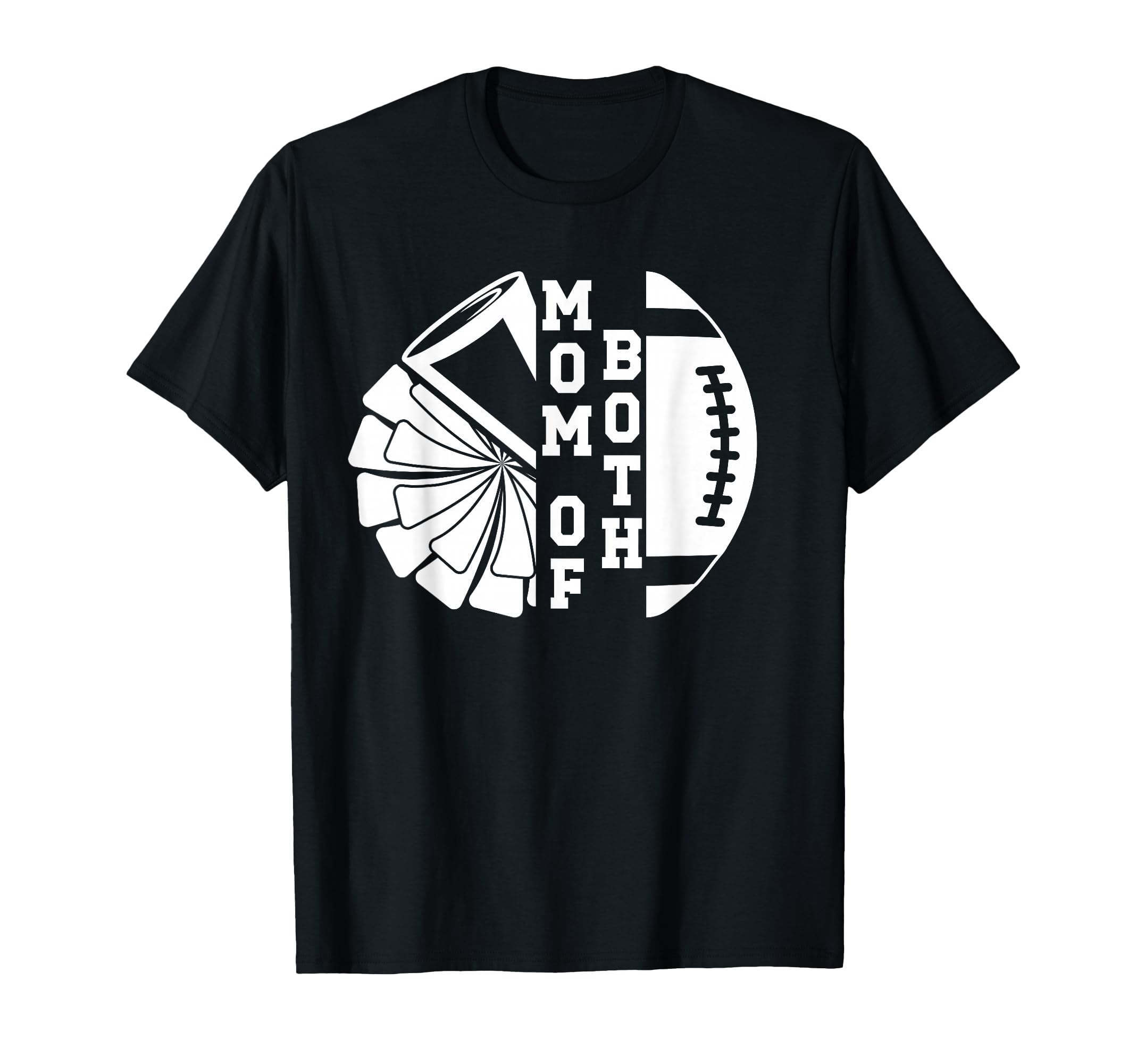 Mom Both Proud Football And Cheer Mom T-Shirt - Minimalist Print Unisex - T-Shirt, Sweatshirt, Hoodie