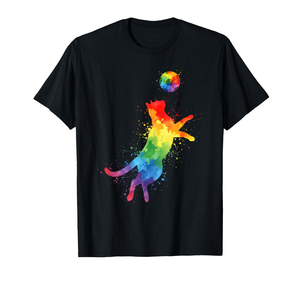 Funny Cat Playing Soccer T-Shirt - Unique Graphic for Adults - T-Shirt, Sweatshirt, Hoodie