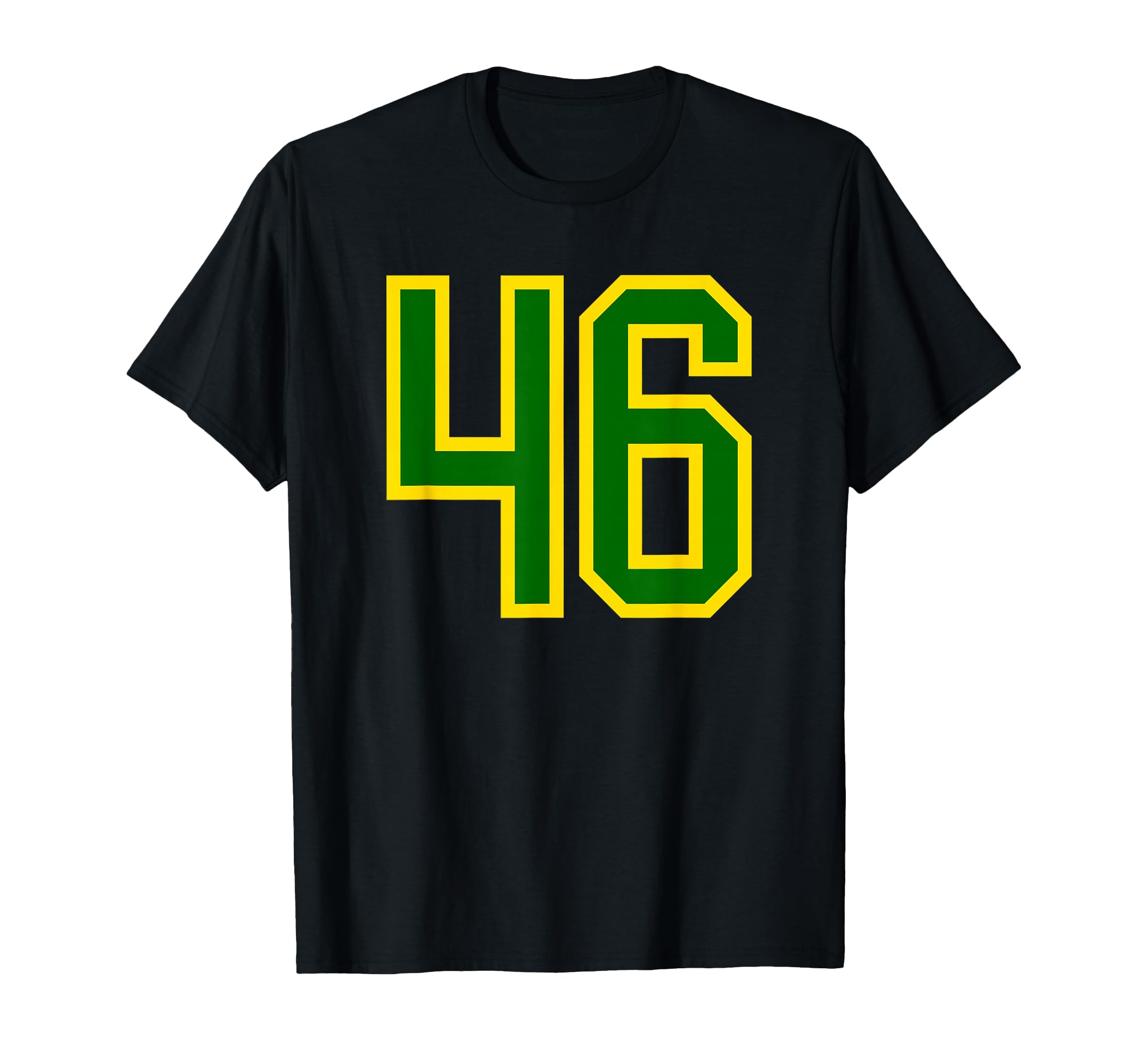Green Yellow Sport Team Number 46 T-Shirt - Unique Graphic Unisex - T-Shirt, Sweatshirt, Hoodie
