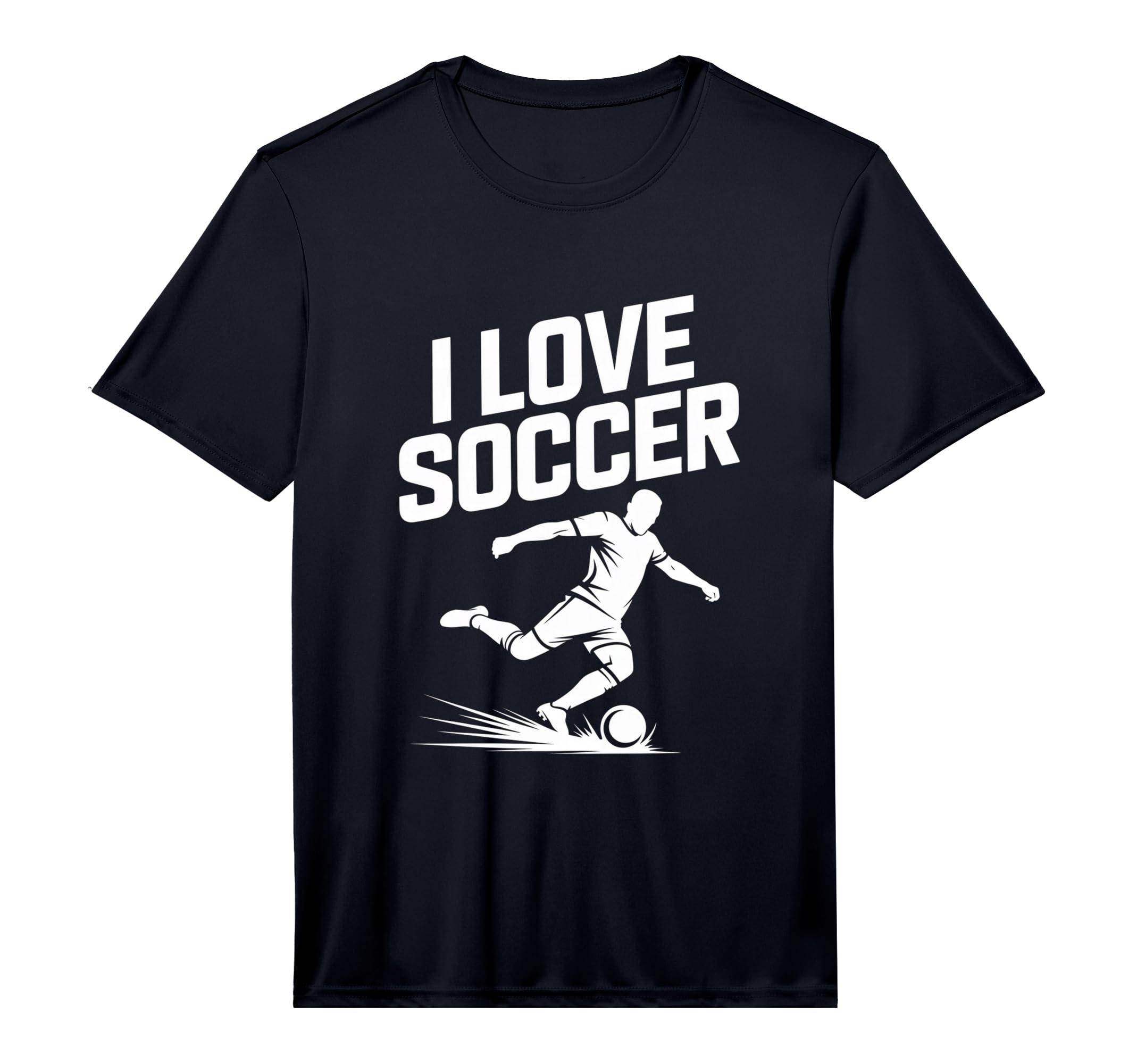 Mens I Love Soccer Football Fans T-Shirt - Fun Novelty Design Unisex - T-Shirt, Sweatshirt, Hoodie