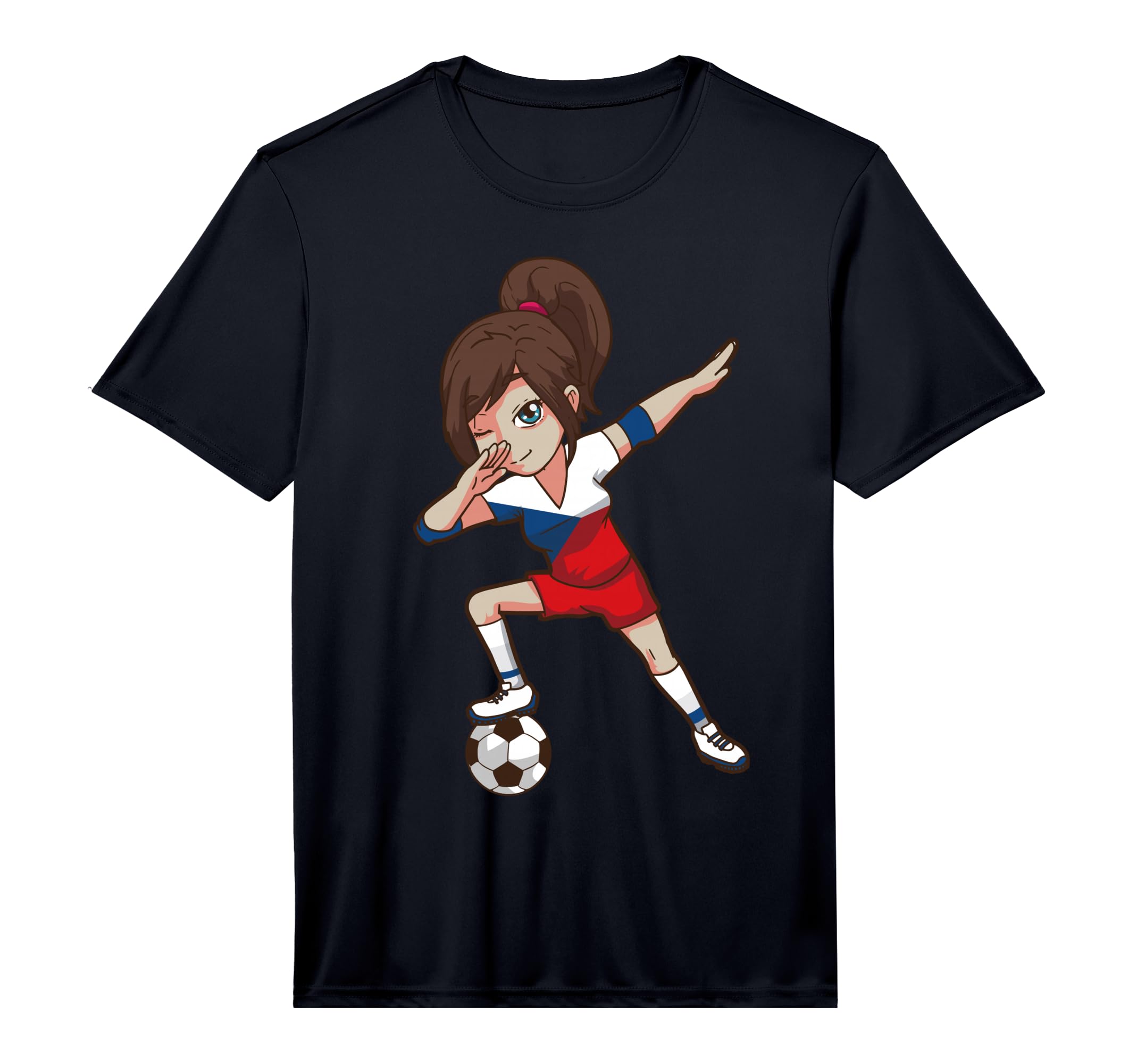 Soccer Fan Czech Republic Flag T-Shirt - Novelty Apparel Men Women - T-Shirt, Sweatshirt, Hoodie