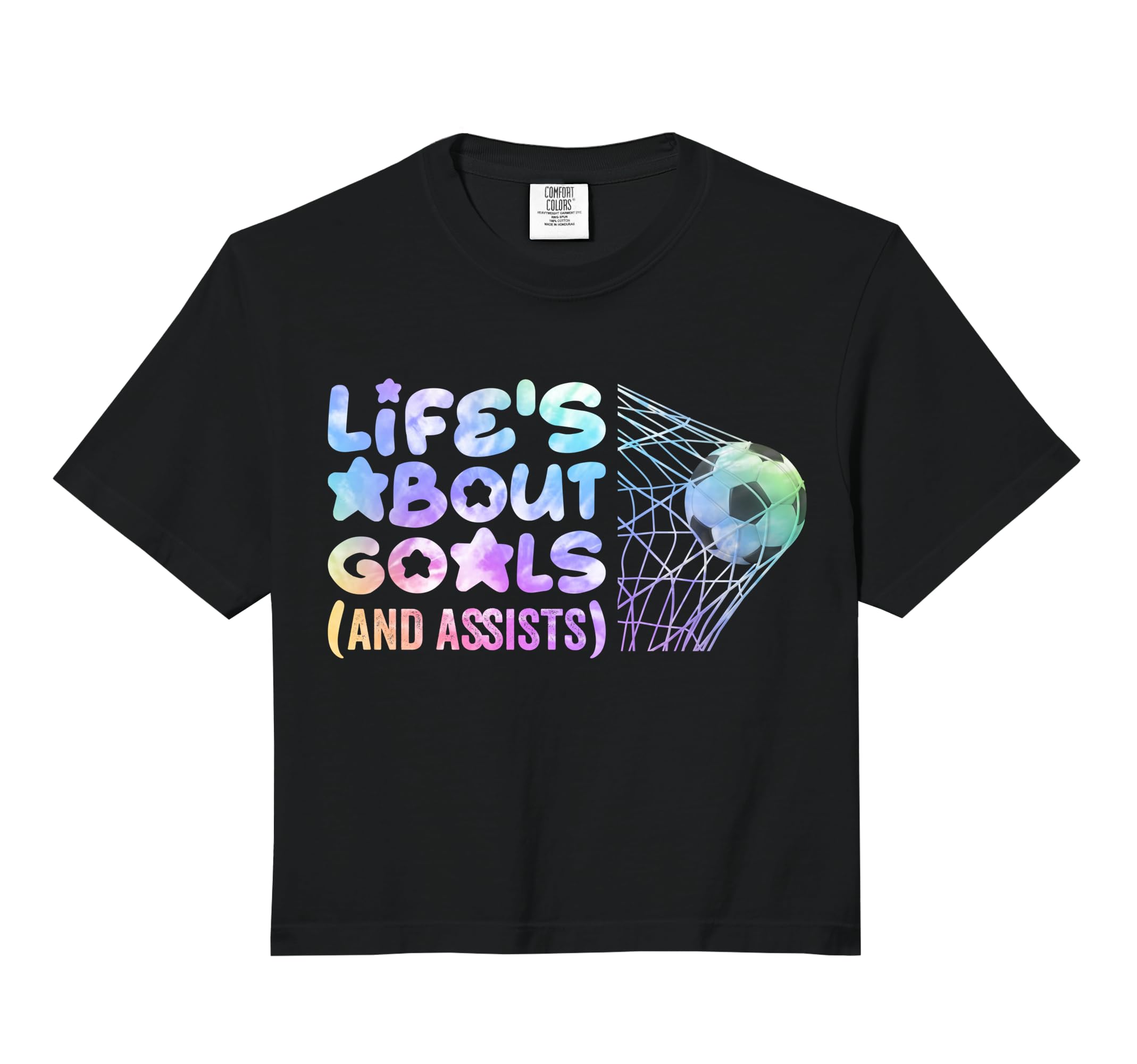 Soccer Life Is About Goals Assists Funny T-Shirt - Custom Art Print Unisex - T-Shirt, Sweatshirt, Hoodie