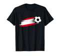 Austria Flag Austrian Soccer Flag T-Shirt - Minimalist Print for Adults - T-Shirt, Sweatshirt, Hoodie